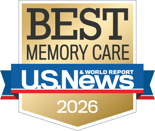 U.S. News 2026 Best Memory Care award badge presented to Arrow Senior Living communities for excellence in dementia and Alzheimer’s care services.